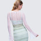 Ursuline White Lace Flare Sleeved Bolero