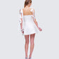 Valeria White Satin Mini Dress