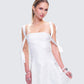 Valeria White Satin Mini Dress
