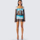 Vanessa Black Sequin Knit Set model front