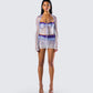 Vanessa Purple Sequin Knit Set model front
