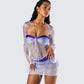 Vanessa Purple Sequin Knit Set