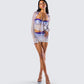 Vanessa Purple Sequin Knit Set