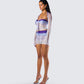 Vanessa Purple Sequin Knit Set