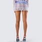 Vanessa Purple Sequin Knit Skirt
