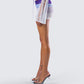 Vanessa Purple Sequin Knit Skirt