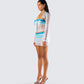 Vanessa Turquoise Sequin Set