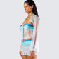 Vanessa Turquoise Sequin Knit Top