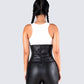 Vanya Black Compression Corset Top