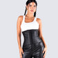 Vanya Black Compression Corset Top