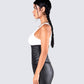 Vanya Black Compression Corset Top