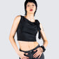 Veeti Black Jersey Crop Top