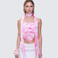Verena Floral Print Top model front