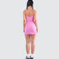 Veronica Pink Jersey Mini Dress