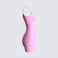 Veronica Pink Jersey Mini Dress