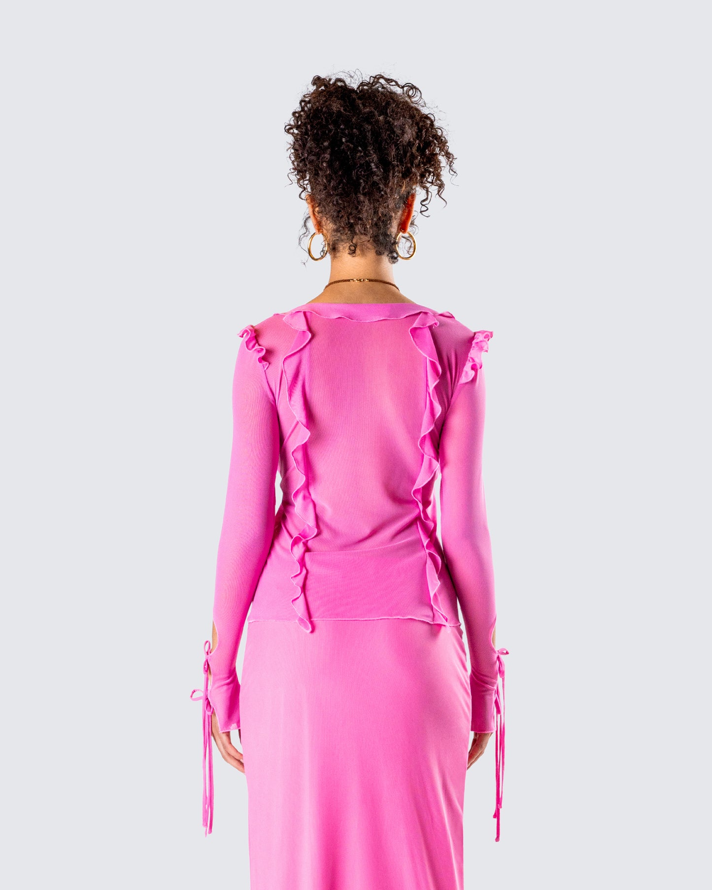 Vianka Pink Long Sleeve Top