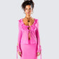 Vianka Pink Long Sleeve Top model front