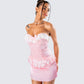 Vienna Pink Ruffle Mini Dress