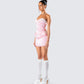 Vienna Pink Ruffle Mini Dress