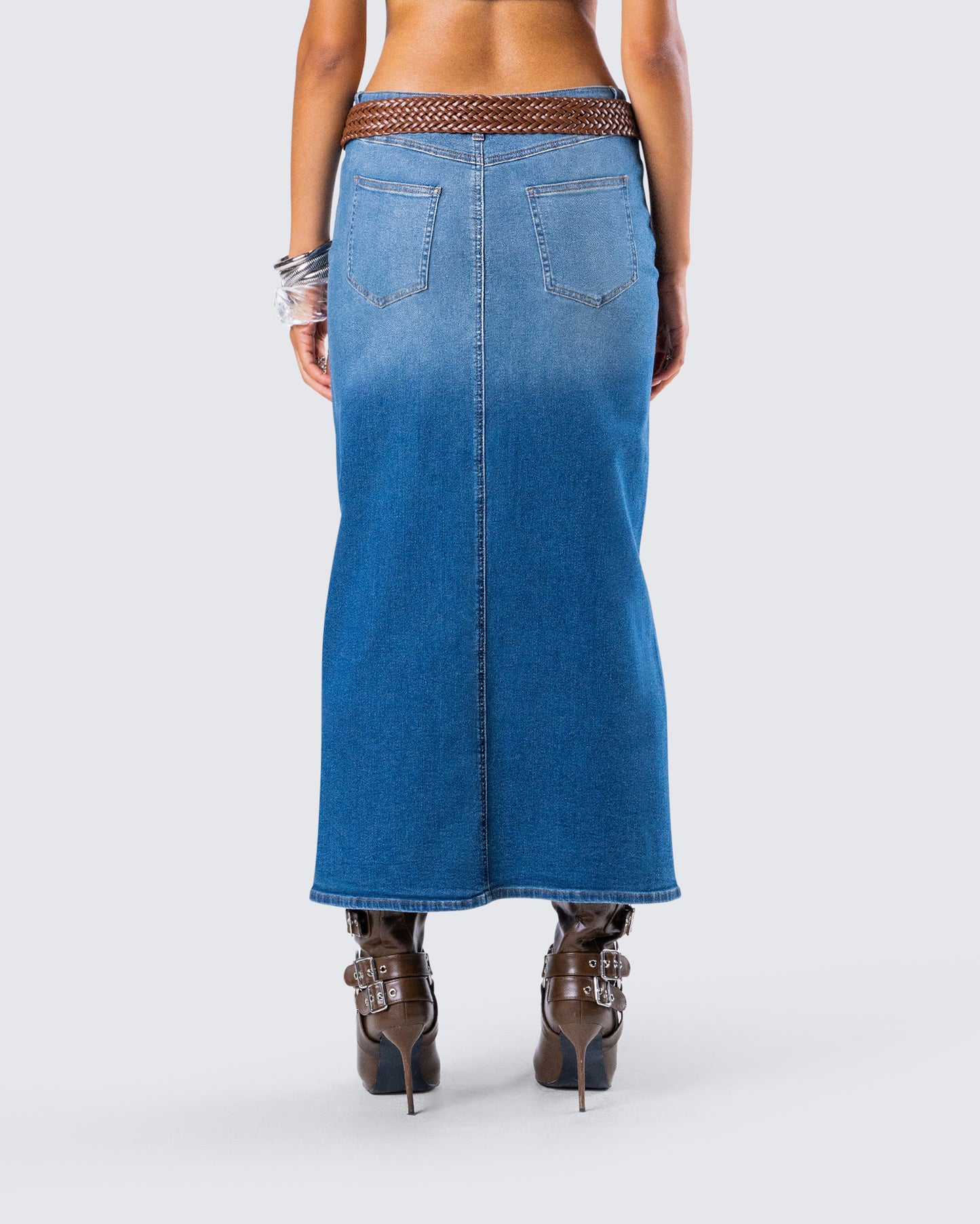 Zoella Tan Braided Belt