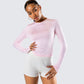Vivi Pink Jersey Long Sleeve Top