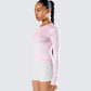 Vivi Pink Jersey Long Sleeve Top