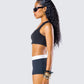 Waverly Black Ribbed Tank Top
