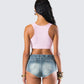 Waverly Pink Ribbed Tank Top