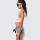Waverly Pink Ribbed Tank Top