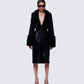 Willa Black Vegan Fur Leather Coat