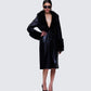 Willa Black Vegan Fur Leather Coat