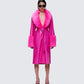 Willa Pink Vegan Fur Leather Coat