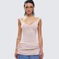 Wrenley Beige Ruched Sweater Top model front
