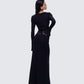 Eda Black Bandeau Maxi Dress