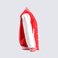 Yai Red Varsity Logo Patch Jacket