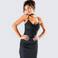 Yan Black Lace Maxi Corset Dress