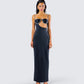 Yara Black Cut Out Maxi Dress
model front