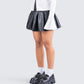 Yasmin Black Vegan Leather Skirt