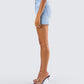 Yolande Blue Denim Cutoff Short