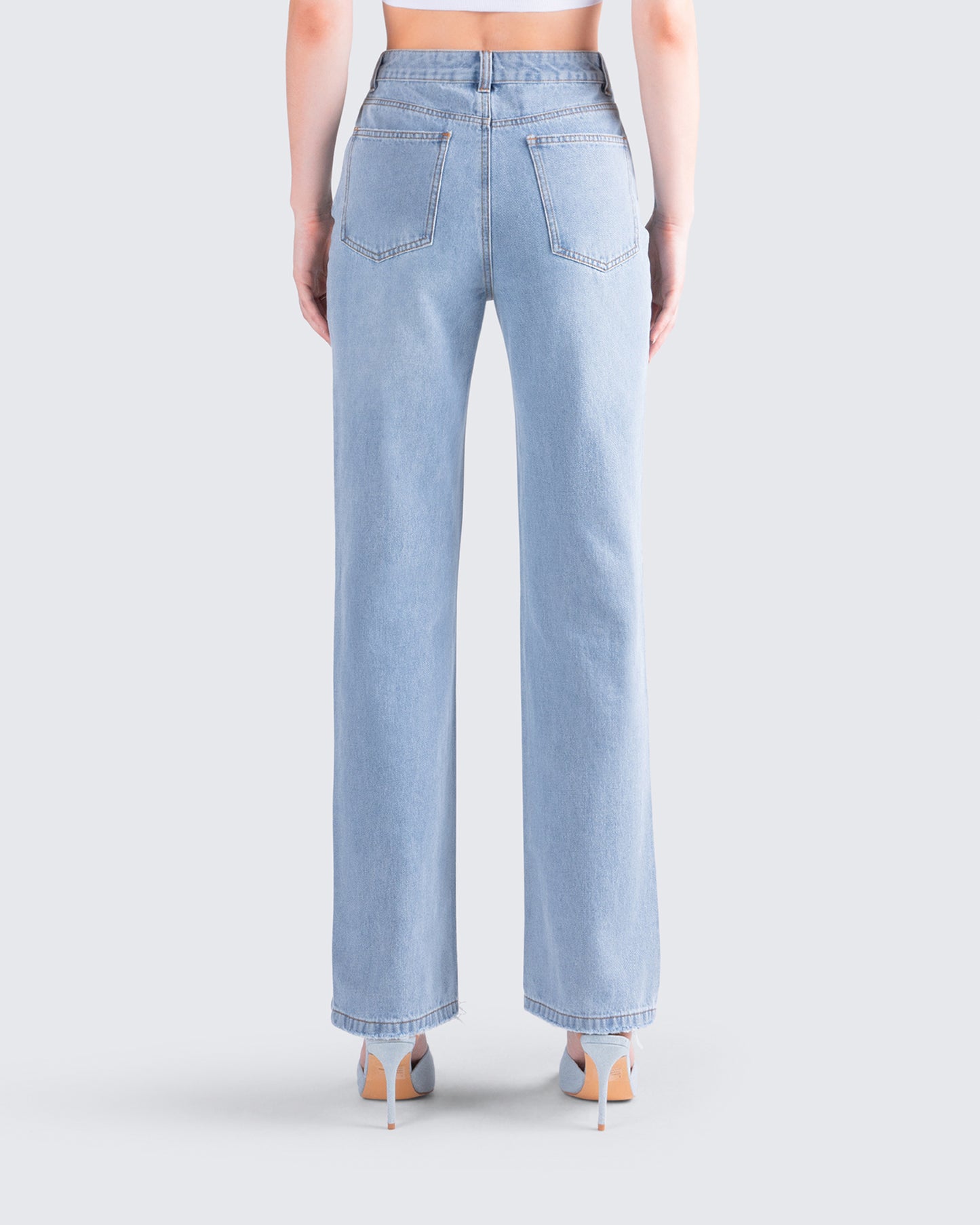 Yume Blue Distressed Denim Jean