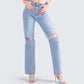 Yume Blue Distressed Denim Jean