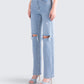 Yume Blue Distressed Denim Jean