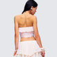 Zana Cream Ruffle Corset Top