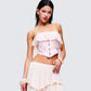 Zana Cream Ruffle Corset Top