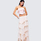 Zana Cream Ruffle Corset Top