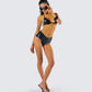 Zaria Black Vegan Leather Micro Short