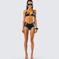 Zaria Vegan Leather Bikini Set model front