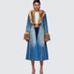 Zephyra Denim Maxi Coat model front
