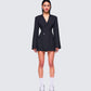 Zila Black Suiting Hourglass Blazer model front