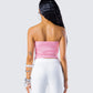 Zinnia Pink Jersey Tube Top